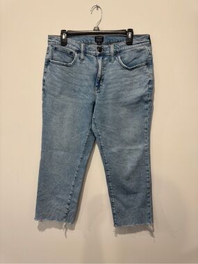 🎊Early July 4th Sale 🎊 J. Crew Light Blue Cropped Raw-Hem Jeans